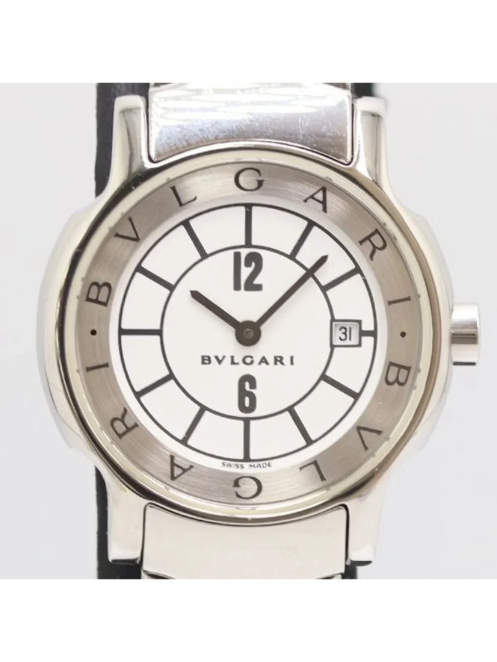 Bvlgari Bulgari Solo Tempo Quartz Date White Dial Watches Ngc Watch